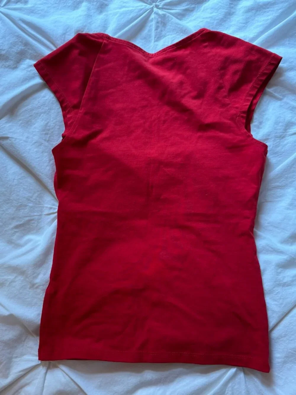 J.Crew Square Neck Cap Sleeve Stretch Top — Vintage Red — Size XS — Worn Once